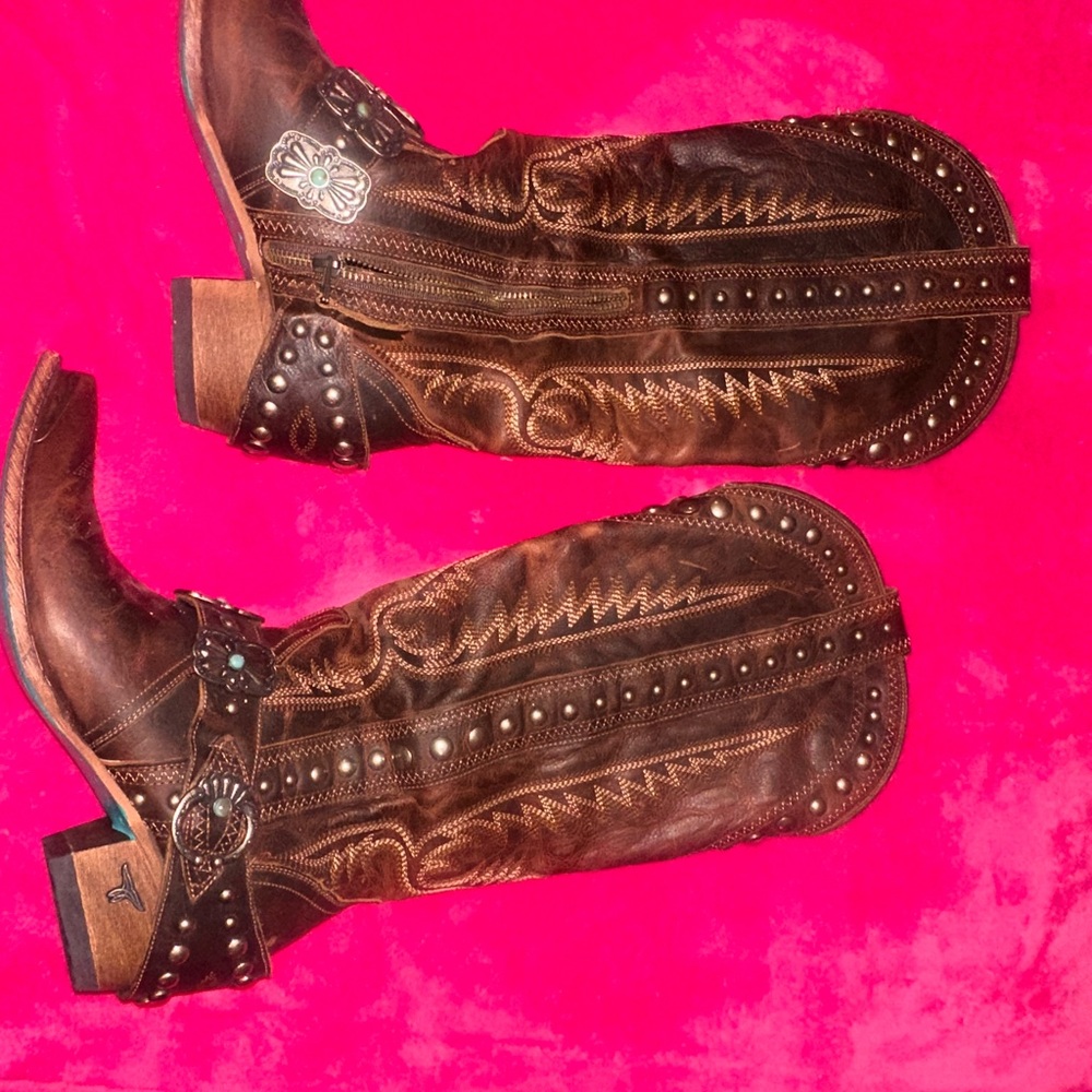 Brown Heeled Boots